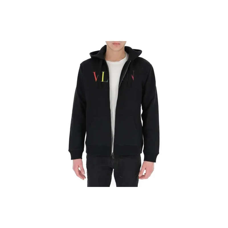 Valentino Sweatshirt Jacket Men's Black-4