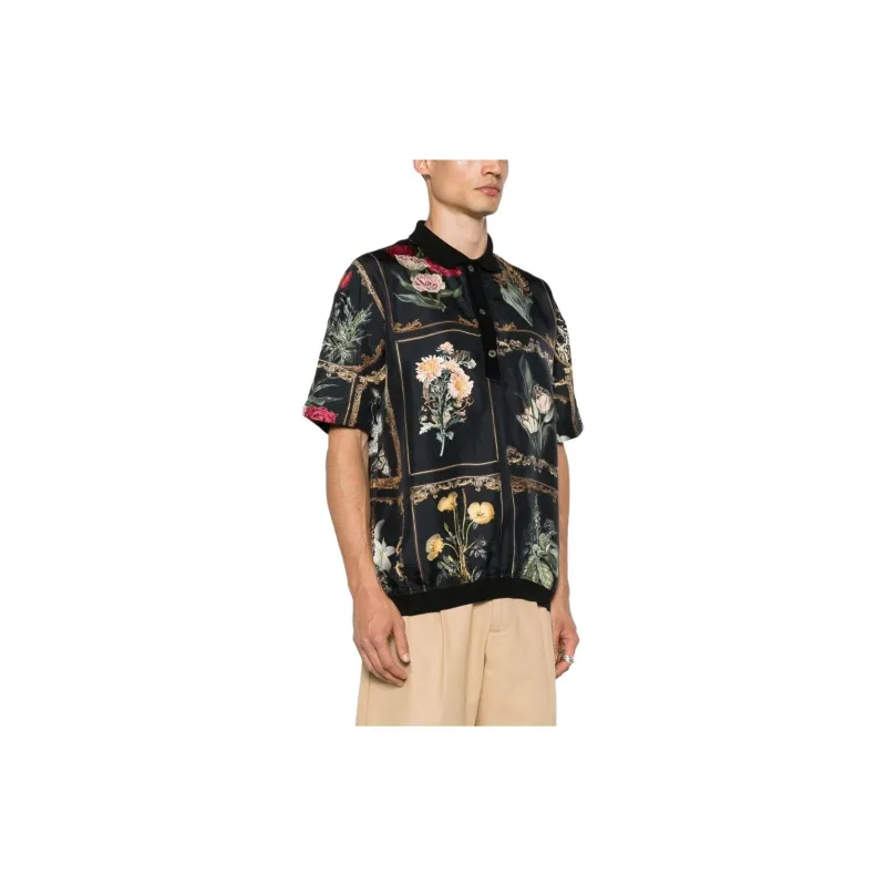 Camilla Magic In The Manuscripts Silk Polo Shirt-4
