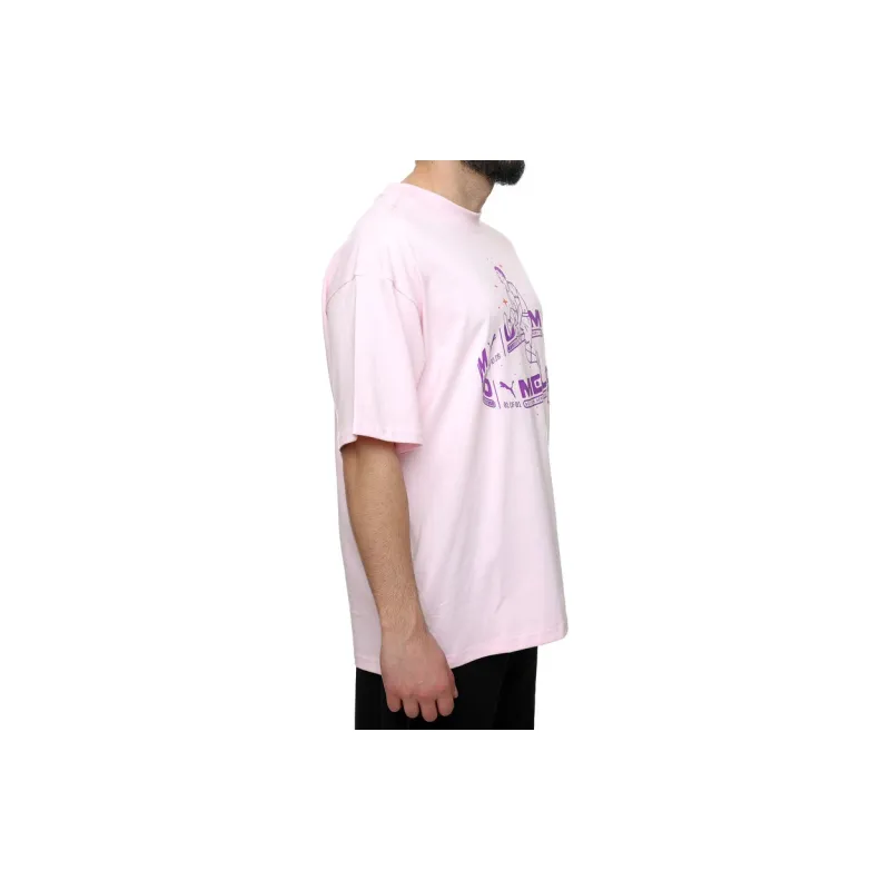 PUMA T Shirts Unisex Pink-4