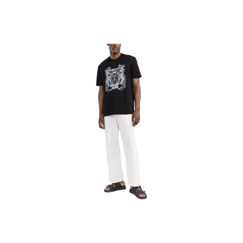 VERSACE FW22 T Shirt Men's Black-3