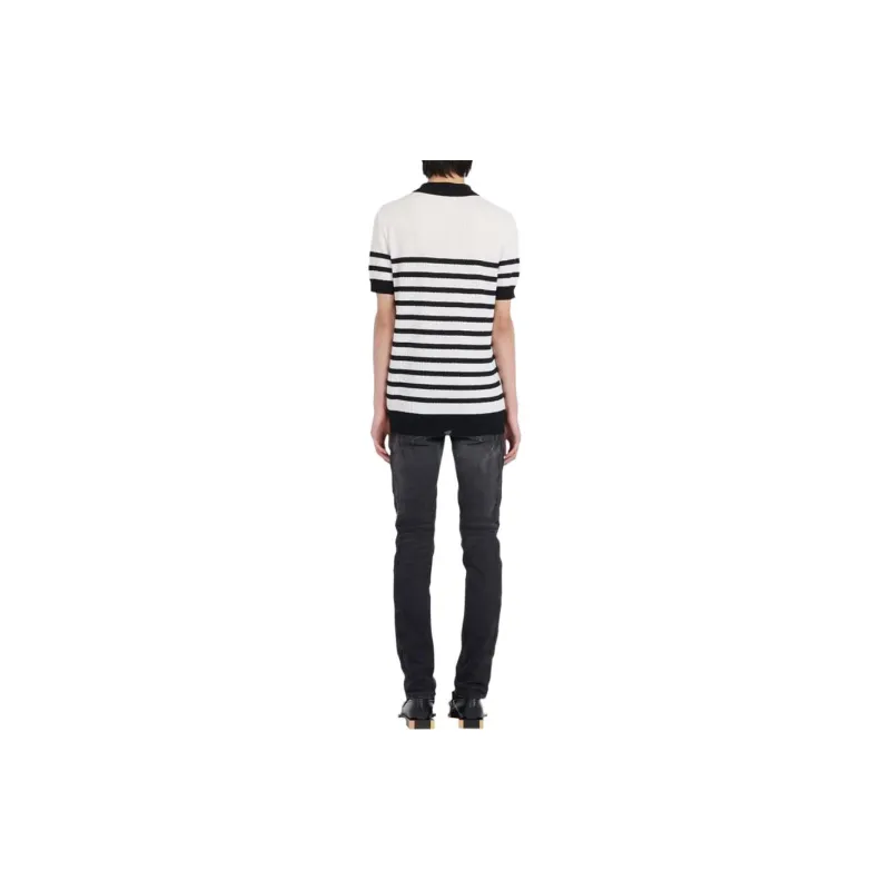 BALMAIN Polo Shirts Men White-2