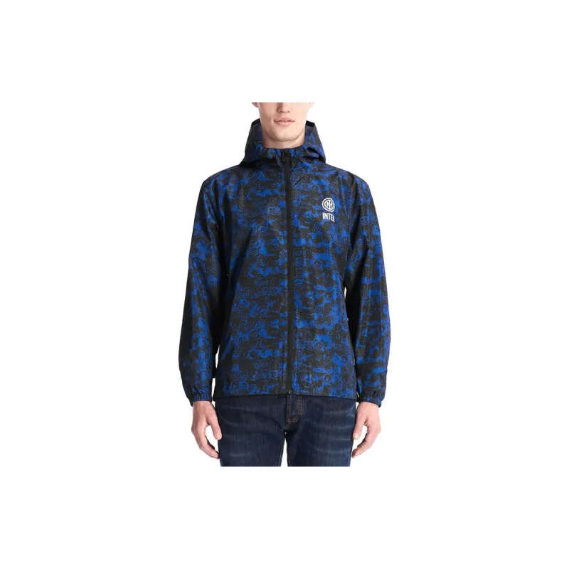 F.C. Internazionale Milano IM ALL OVER PATTERN JACKET Jackets & Coats Men's Black-3