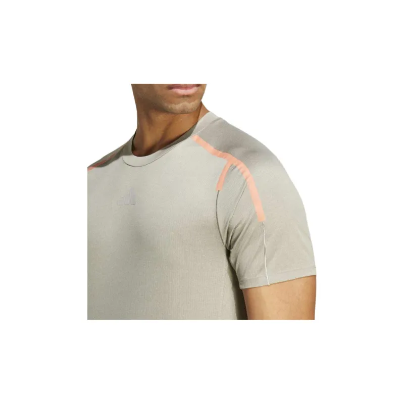 Adidas T Shirt Men's Pebble Silver Gray-4