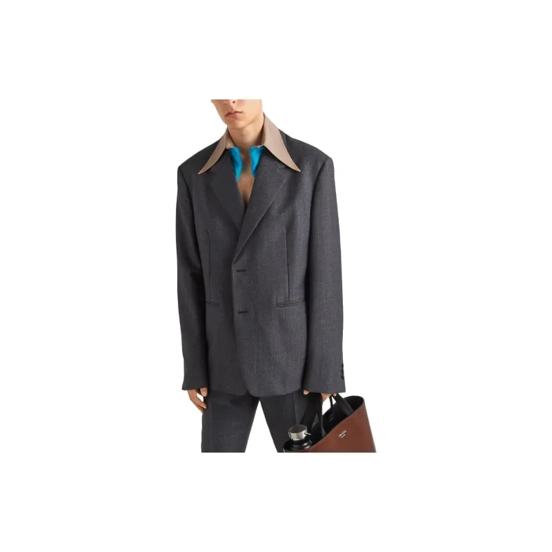 PRADA Single breasted Wool Jacket-2