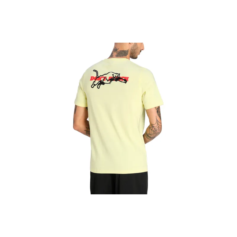 PUMA T Shirts Men Light Yellow-3