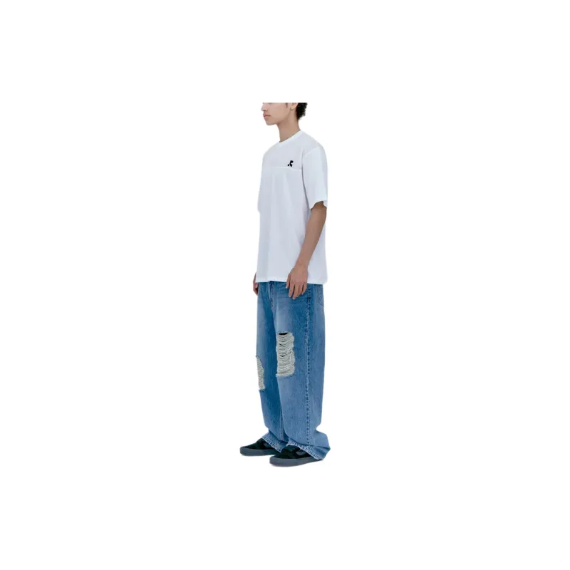 Rest&Recreation DESTROYED DENIM PANTS Jeans Unisex BLUE/Blue-5