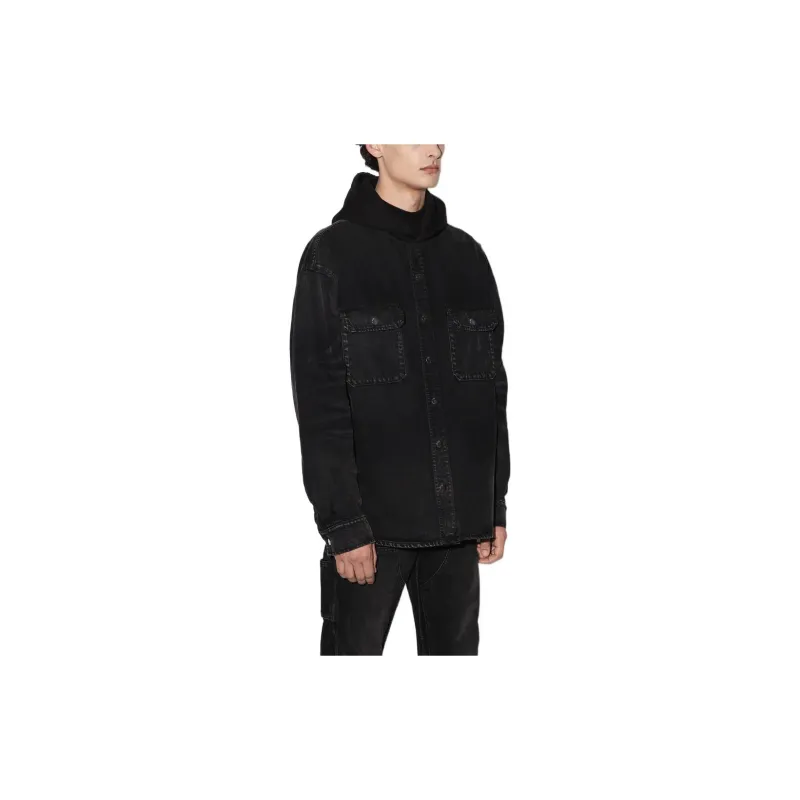AMIRI Denim Hooded Overshirt-2