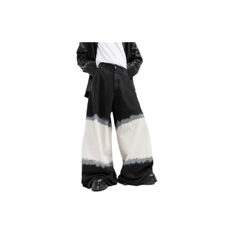 BALMAIN Jeans Men Black/White-3