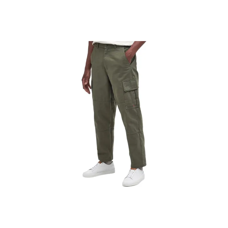 BARBOUR FW23 Cargo Pants Men's Gray Green-3