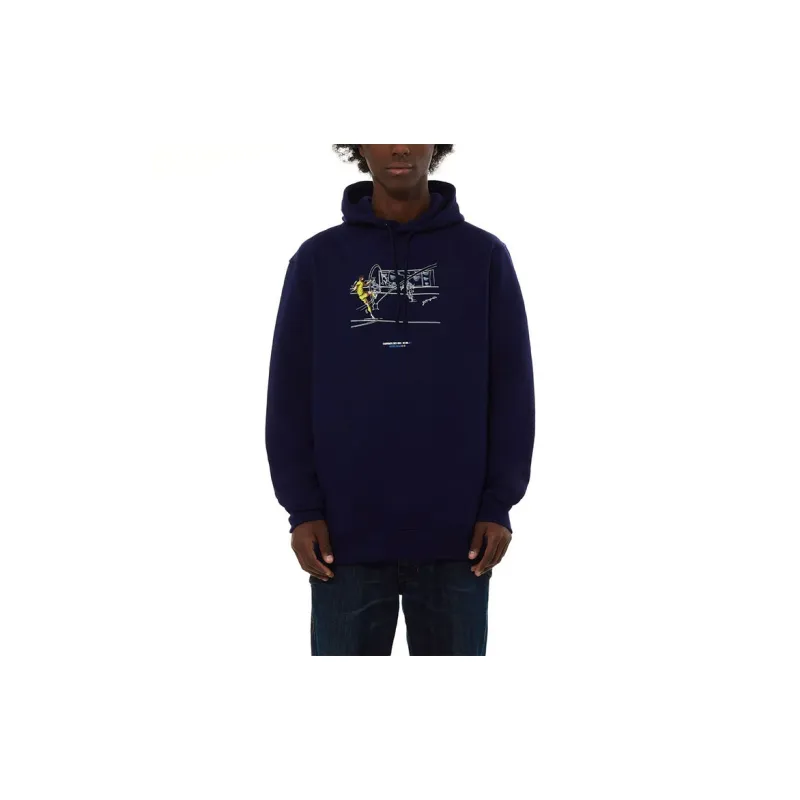 F.C. Internazionale Milano IM HOODIE DZEKO VS BOLOGNA Sweatshirt Men's Marine Blue-2