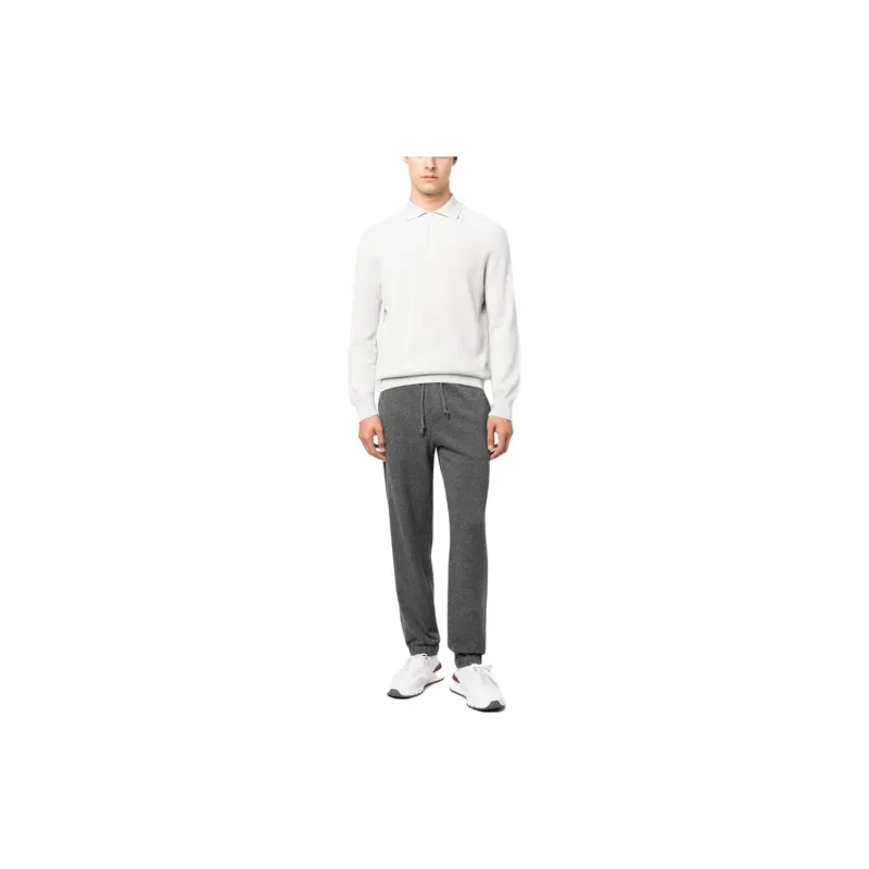 Brunello Cucinelli Mélange Track Trousers-1