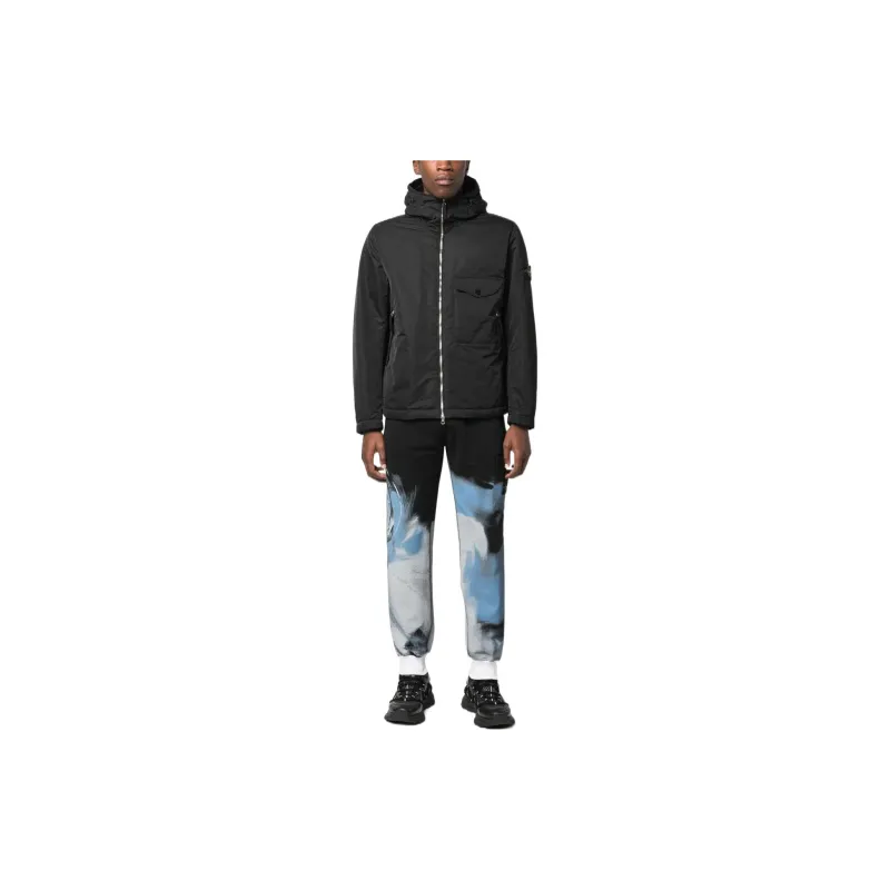 STONE ISLAND Knitted Sweatpants Men's Black-1