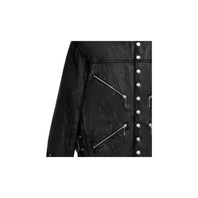 CELINE SS24 Leather Jacket Men's Black-2
