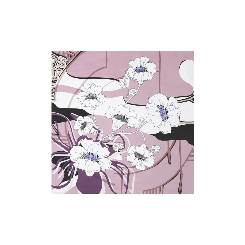 Shanghai Story 100% Mulberry Silk Silk Scarves Women's Patch Bamboo Leaf Flower Gift Box Set-108