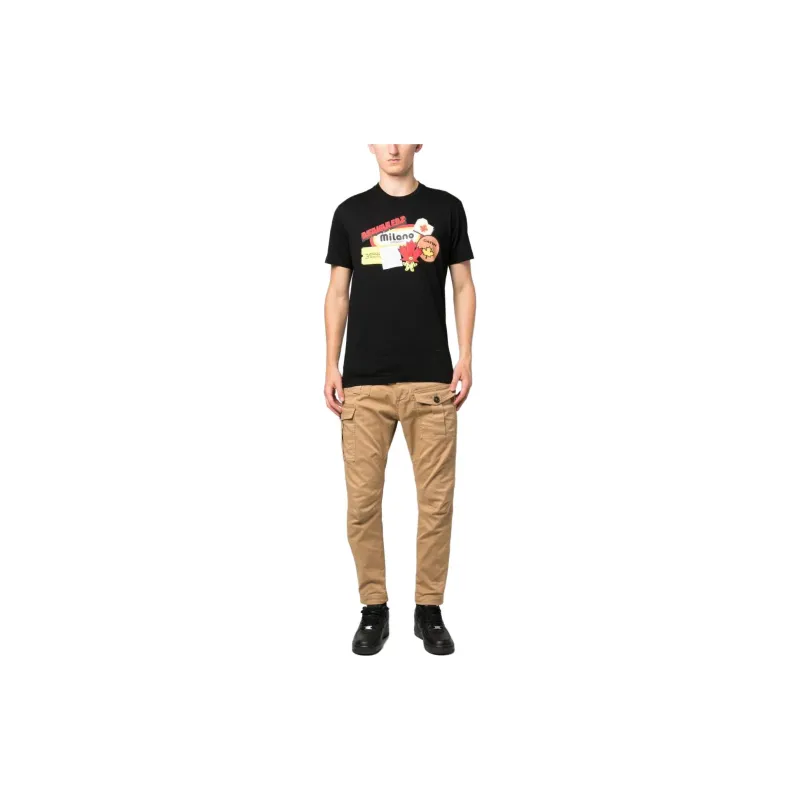 DSQUARED 2 Graphic Printed Crewneck T Shirt-2