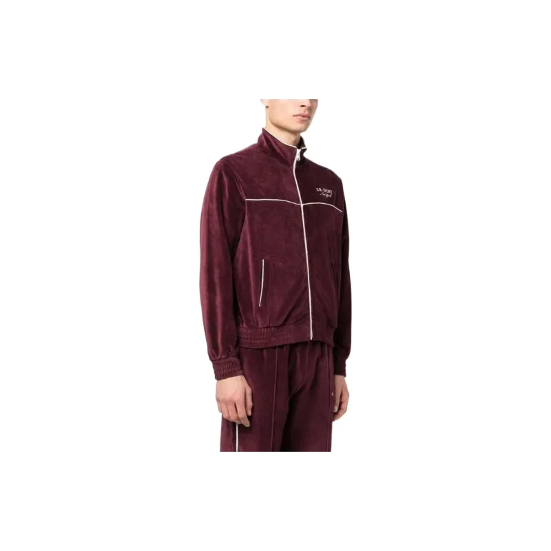 SPORTY & RICH Sr Sport Velour Track Jacket-3