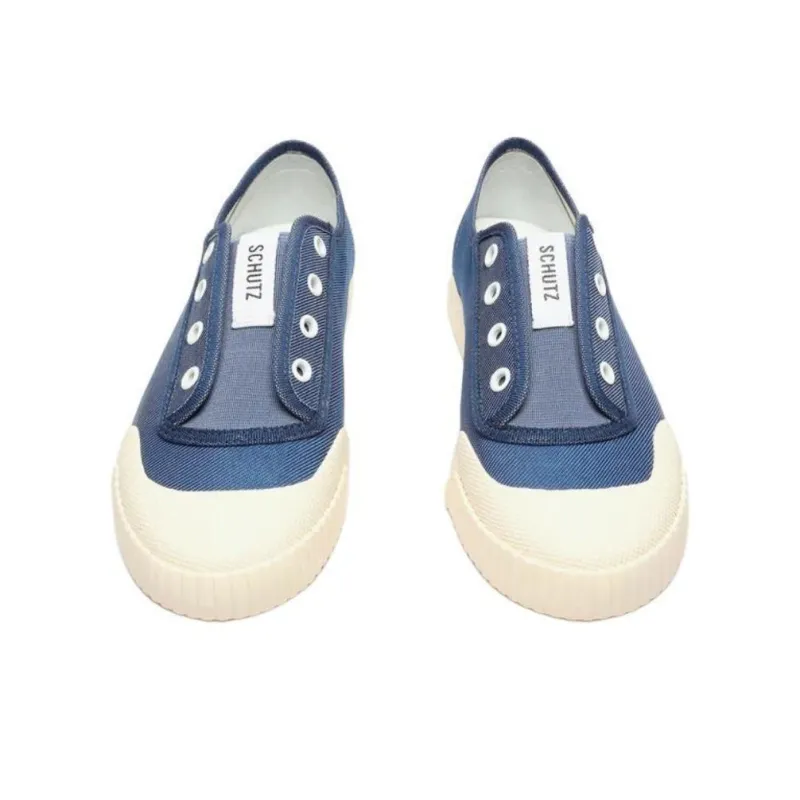 Schutz Smash Low-Top Skateboard Shoes Women's Blue-3