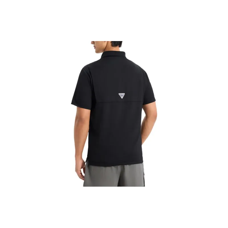 Columbia Polo Shirt Men's Black-3