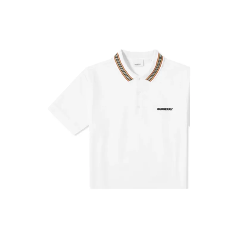 Burberry Polo Shirt Men's White-5