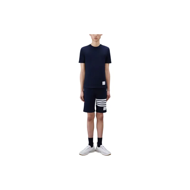 THOM BROWNE Classic Pique 4 Bar T Shirt-4