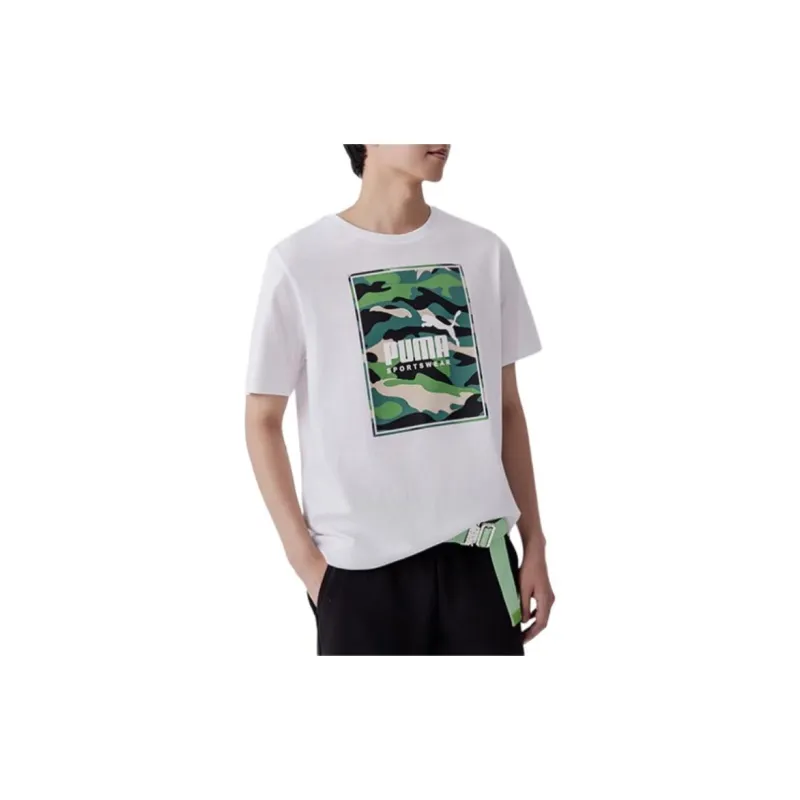 PUMA BOX LOGO T Shirts Men White-2