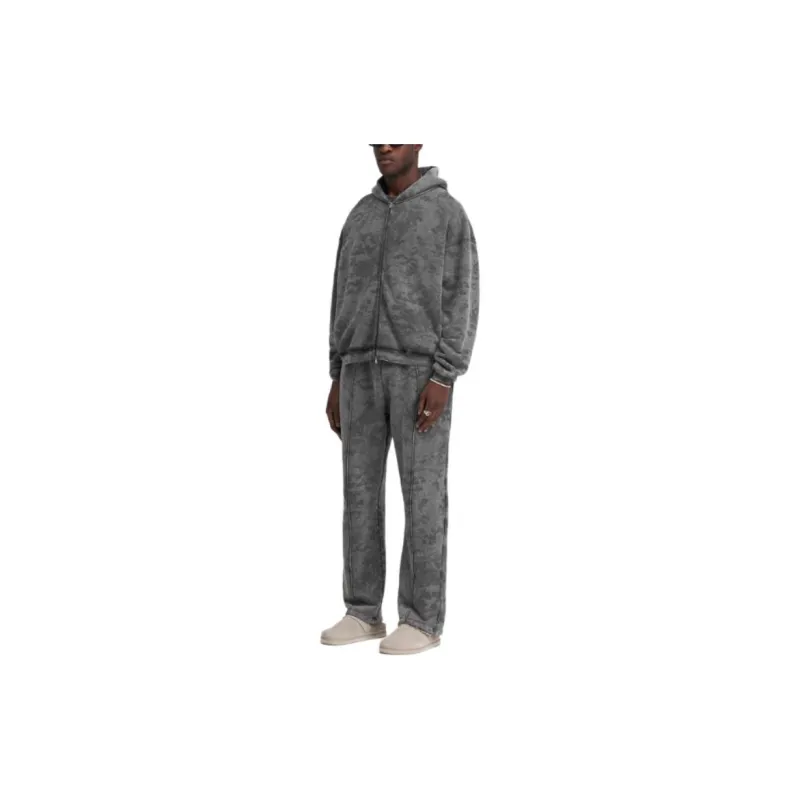 REPRESENT Heavyweight Initial Zip Hoodie Sweatshirt Men's Gray-3