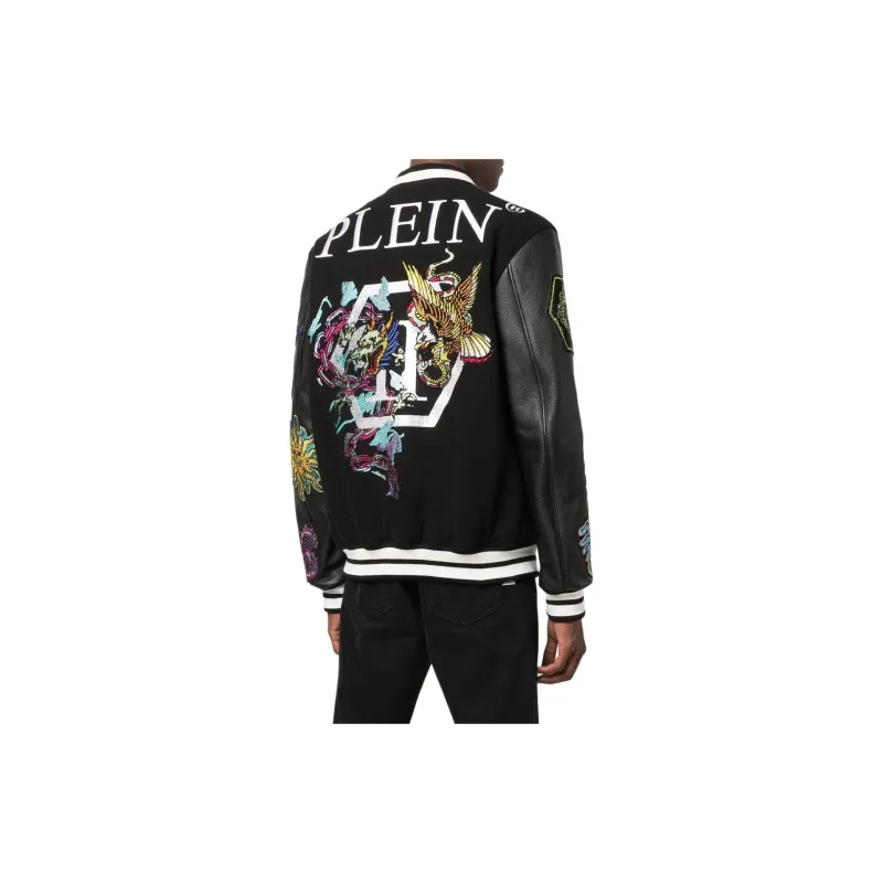 PHILIPP PLEIN Varsity Bomber Jacket-3