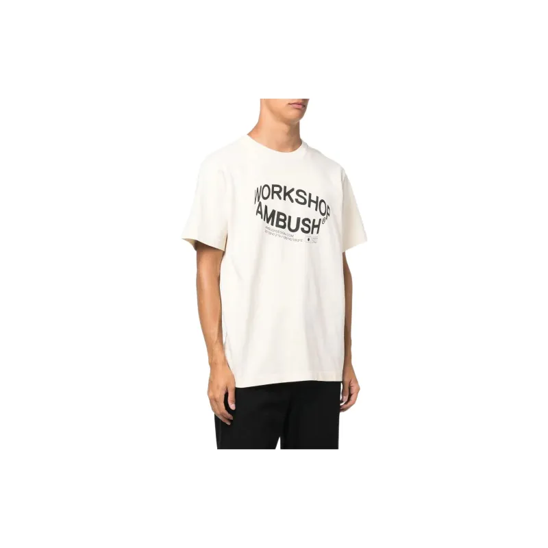 AMBUSH T Shirts Men Light Beige White-2