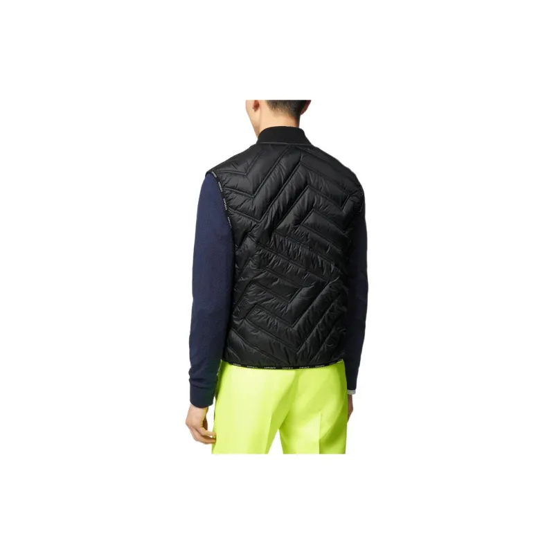 VERSACE Greca Quilted Zip up Gilet-3