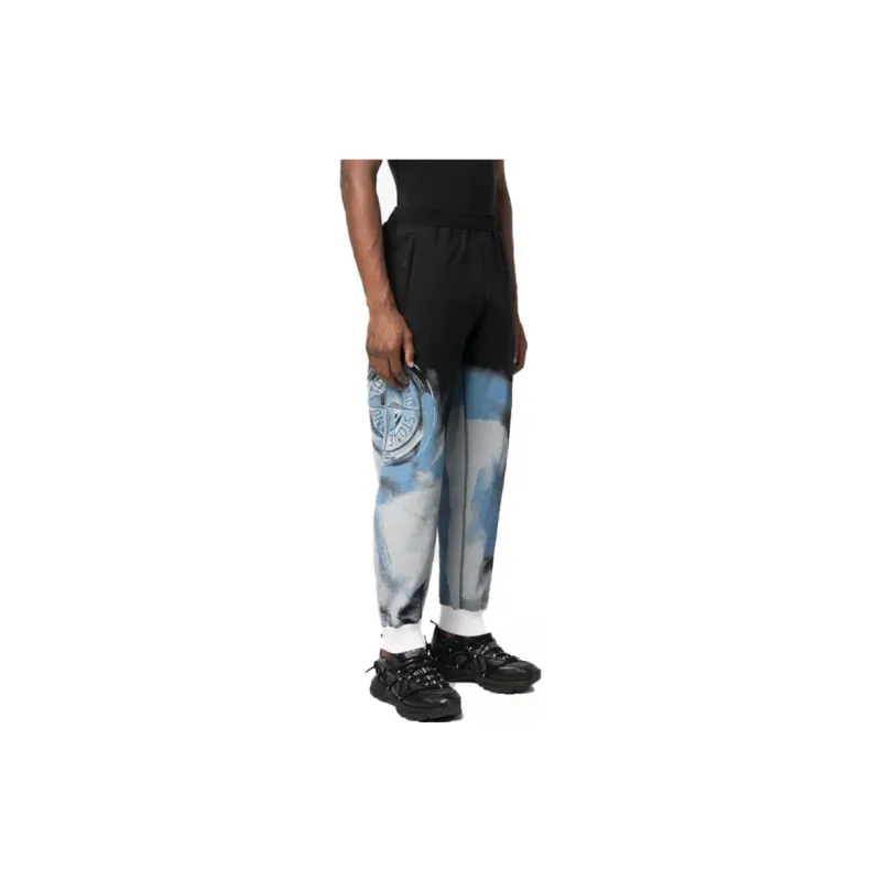 STONE ISLAND Knitted Sweatpants Men's Black-3