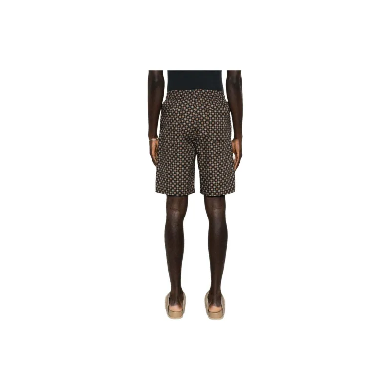A.P.C Vincento Vincento All Over Patterned Drawstring Shorts-3