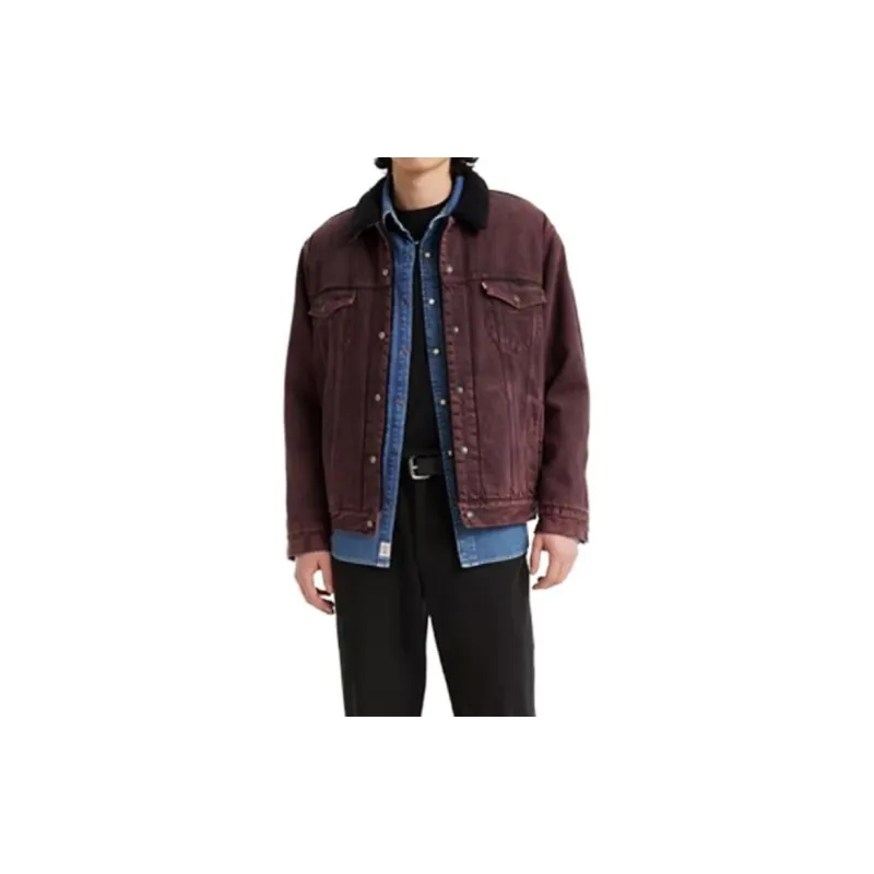 Levis Jackets Men Brown-2