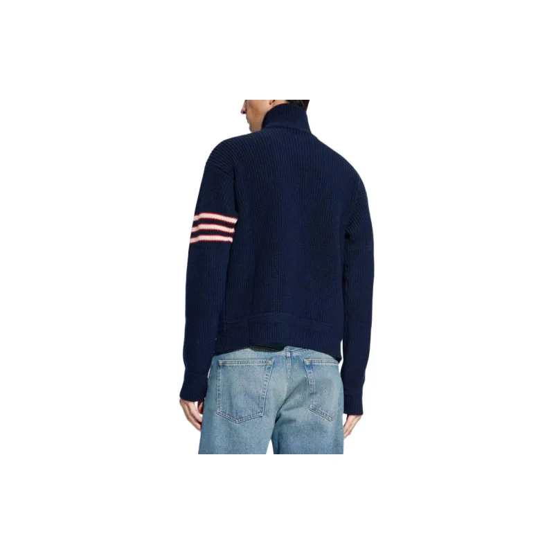 BALLY Striped Turtleneck Knitted Jumper-2