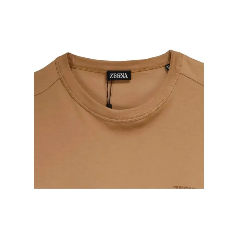 Ermenegildo Zegna Logo embroidered T shirt-5