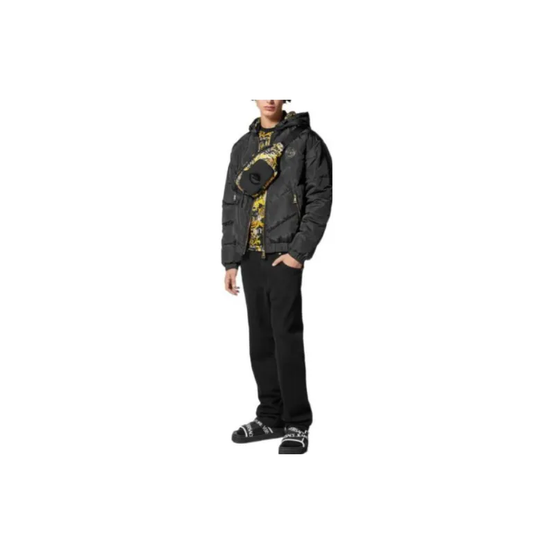 VERSACE JEANS COUTURE SS23 Down Jacket Men's Black-4
