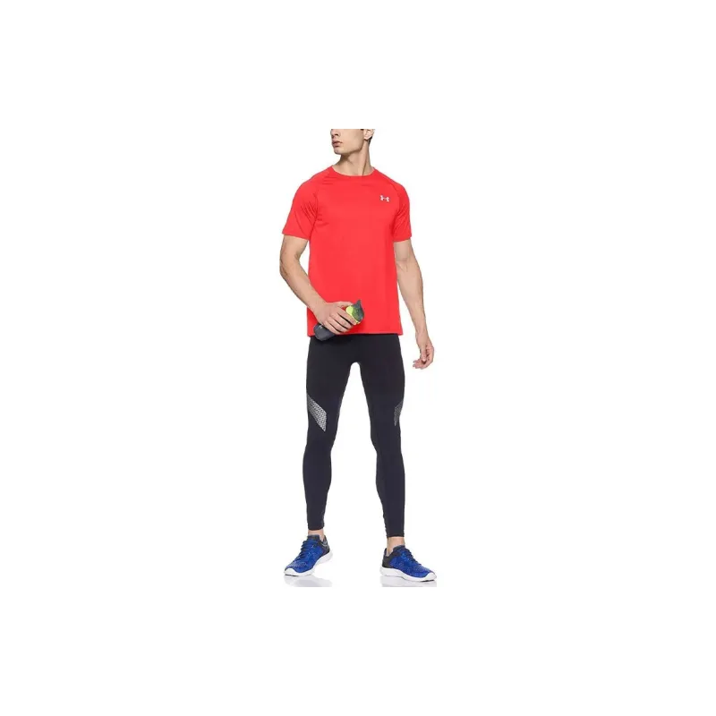 Under Armour Crew Neck Loose Fit Straight Short Sleeved T Shirt Men's Red-1