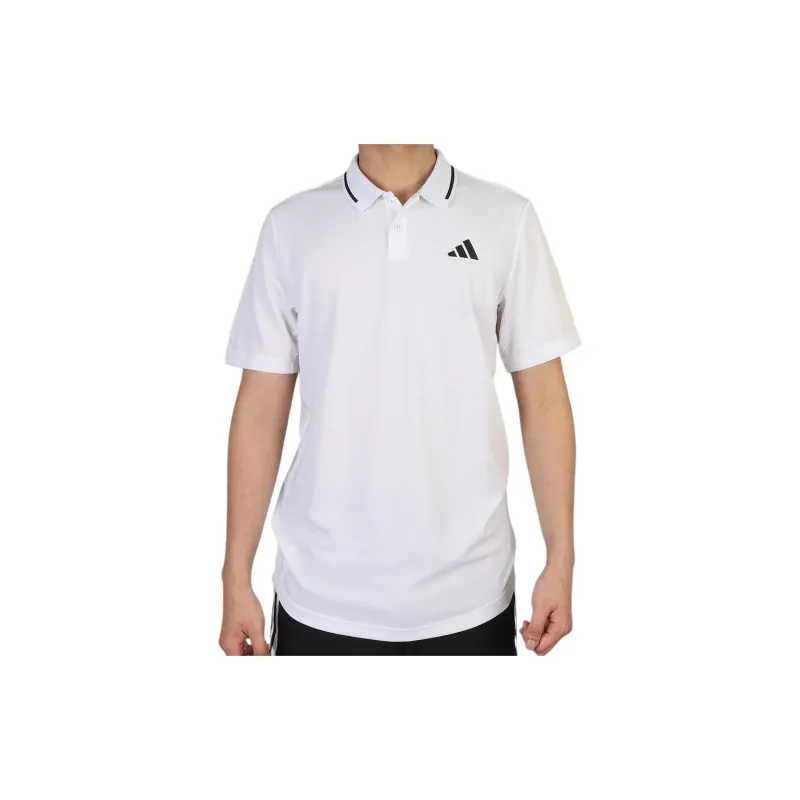 Adidas Polo Shirts Men White-4