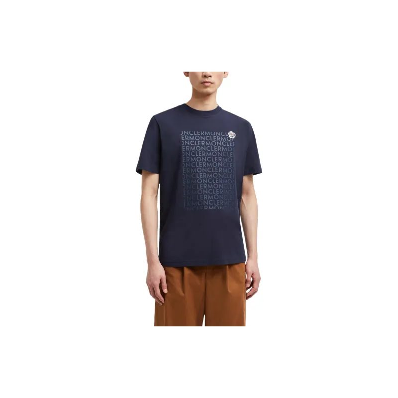 Moncler Logo Printed Crewneck T Shirt-1