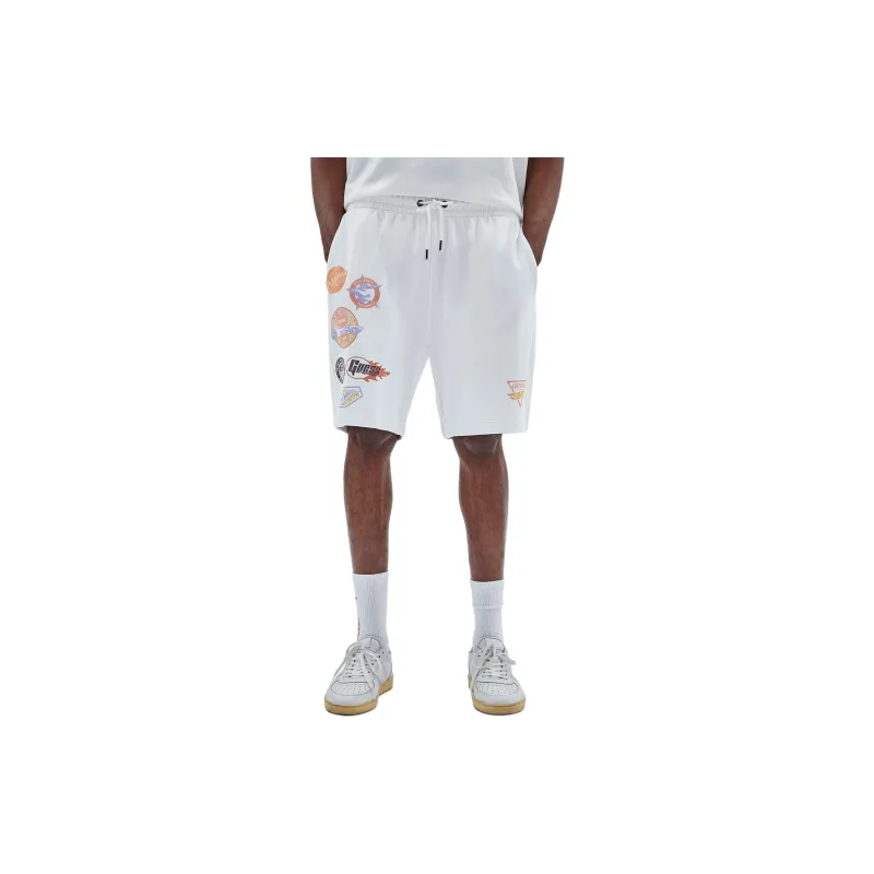 GUESS Casual Shorts Men's White-3