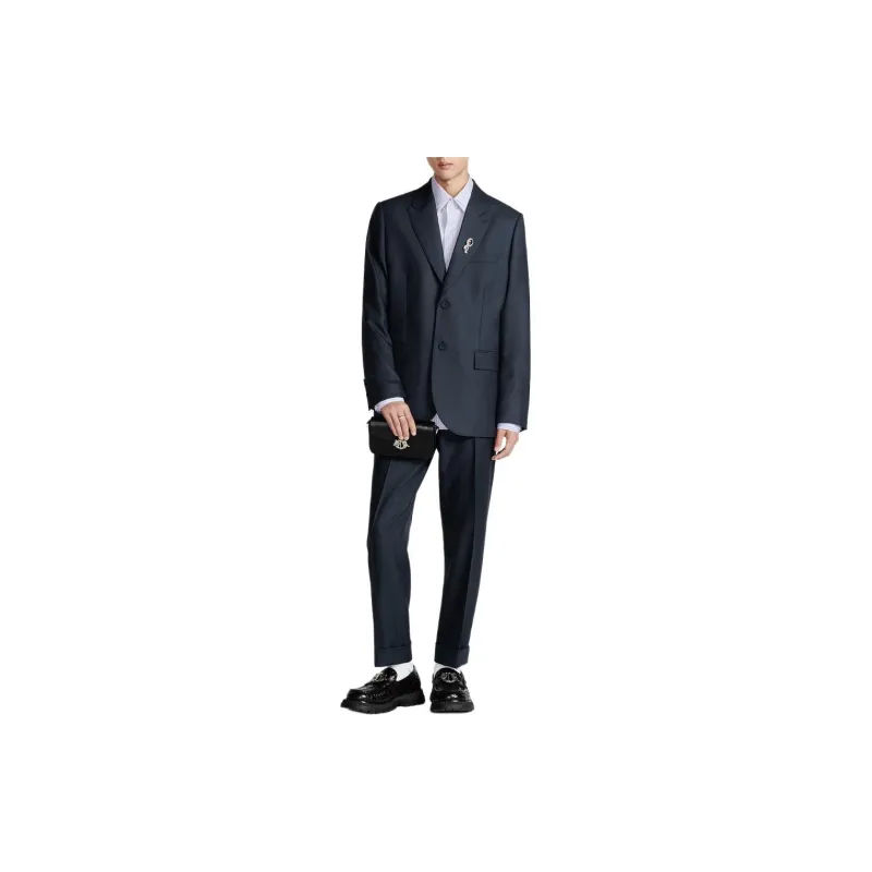 DIOR Homme Striped Collared Long Sleeve Shirt-5