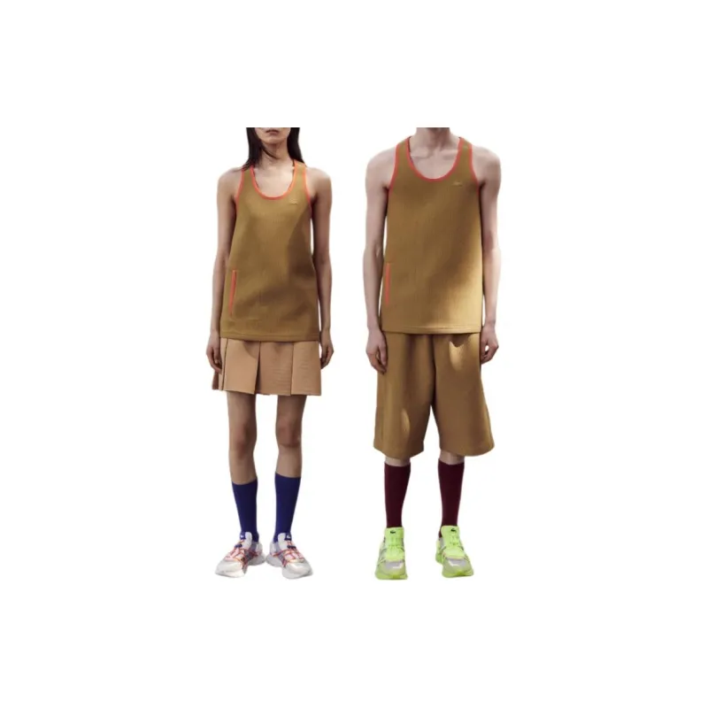 LACOSTE Tank Tops Unisex Beige-2
