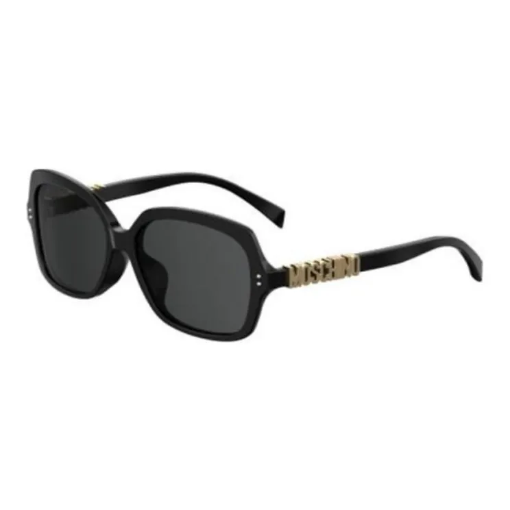 MOSCHINO Subject To Official Website Round Sunglasses Women's Black-0