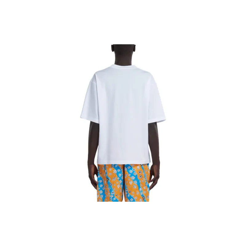 MARNI Logo Organic Jersey T shirt-2