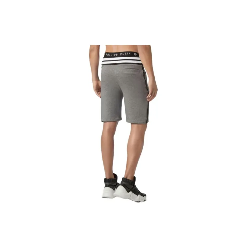PHILIPP PLEIN Casual Shorts Men Gray-2