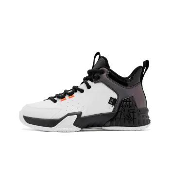 QIAODAN Kill Shot 1.0 Basketball Shoes Men Mid Top Jordan White/Black