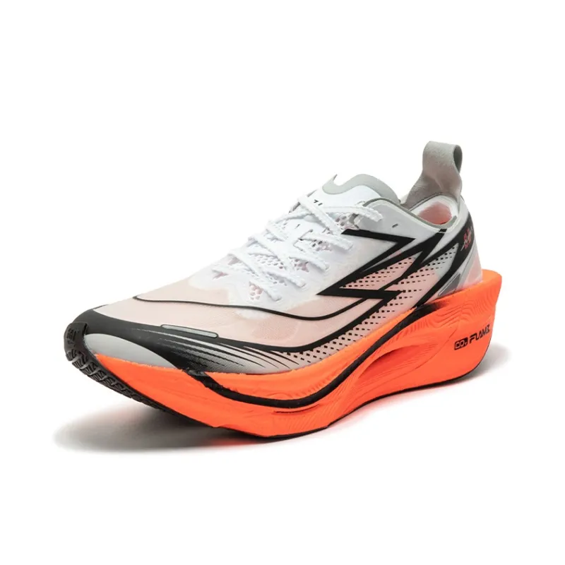 361° Flying Flame 3.5 Cushioning Anti-Slip Wear-Resistant Breathability Low-Top Running Shoes Unisex White Orange-1