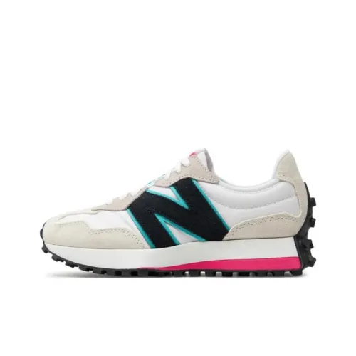 New Balance 327 White Grey Black Light Pink Women's