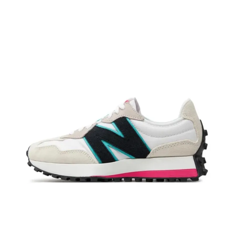 New Balance 327 White Grey Black Light Pink Women's-0