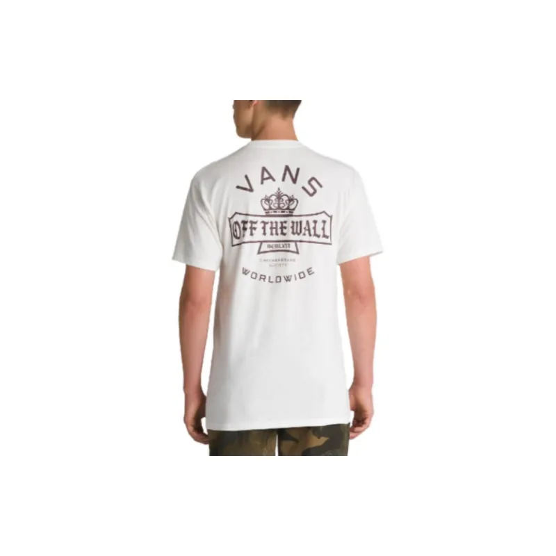Vans Checkerboard Society T-Shirts Unisex White-4