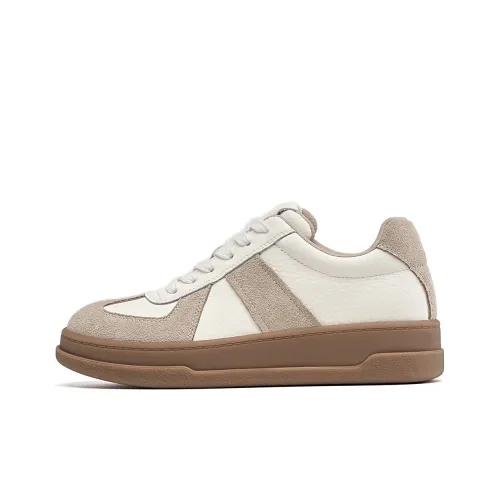 EBLAN Skateboard Shoes Women's Beige Apricot